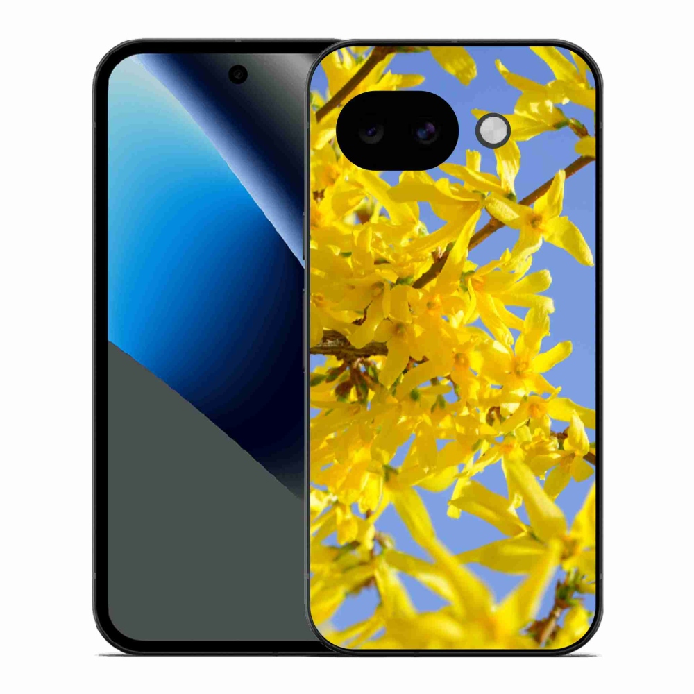 Gélový kryt mmCase na Google Pixel 10a - žlté kvety