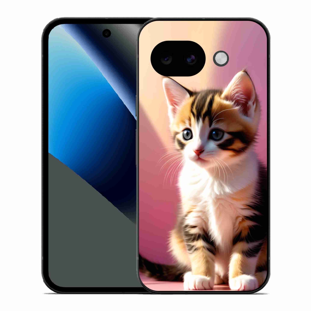 Gélový kryt mmCase na Google Pixel 10a - zvedavé mačiatko 2