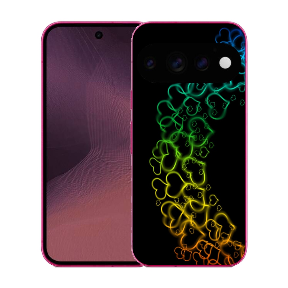 Gélový kryt mmCase na Google Pixel 11 - farebné srdiečka