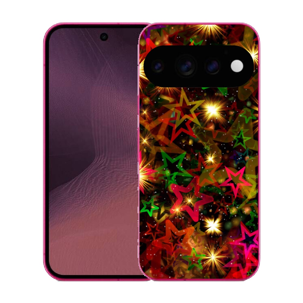 Gélový kryt mmCase na Google Pixel 11 - farebné hviezdičky