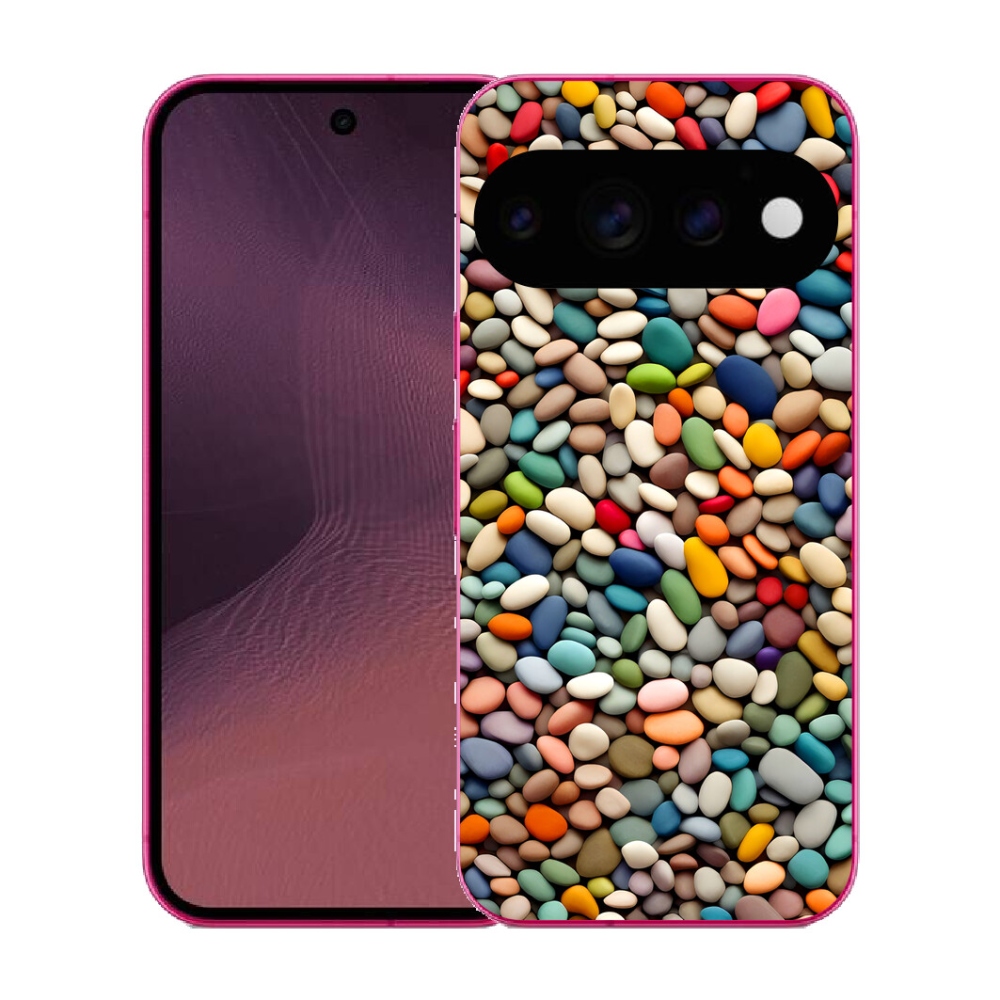 Gélový kryt mmCase na Google Pixel 11 - farebné kamienky 2