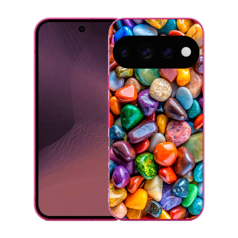 Gélový kryt mmCase na Google Pixel 11 - farebné kamienky