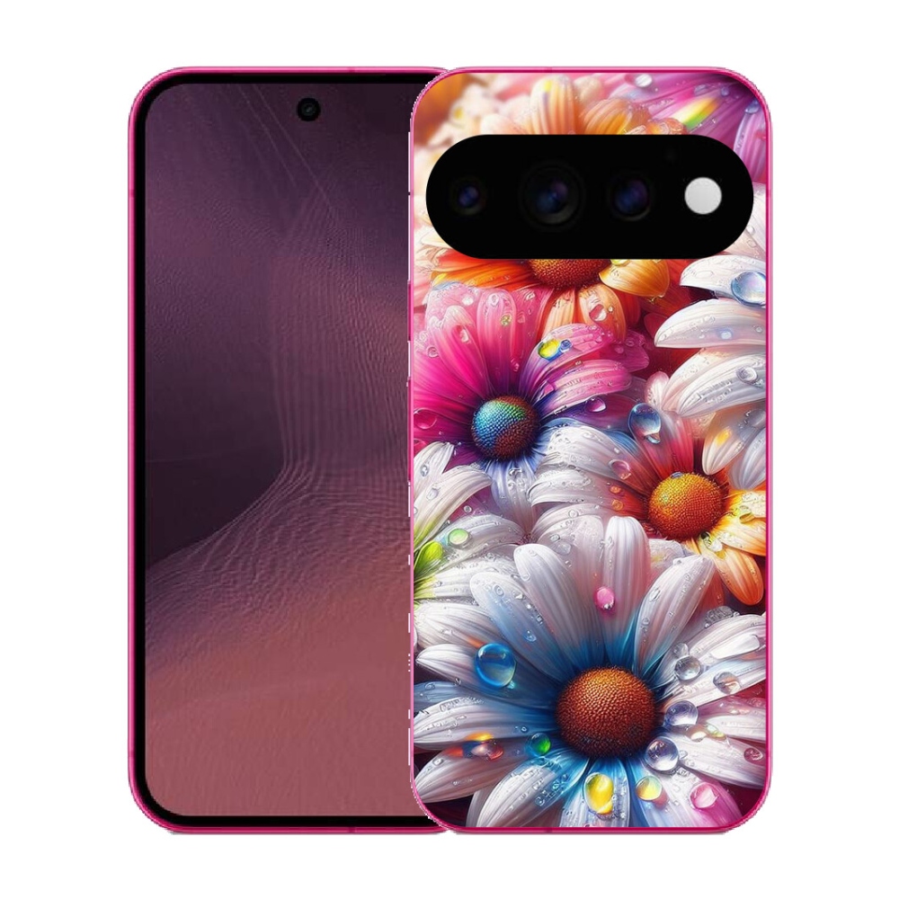 Gélový kryt mmCase na Google Pixel 11 - farebné margaréty