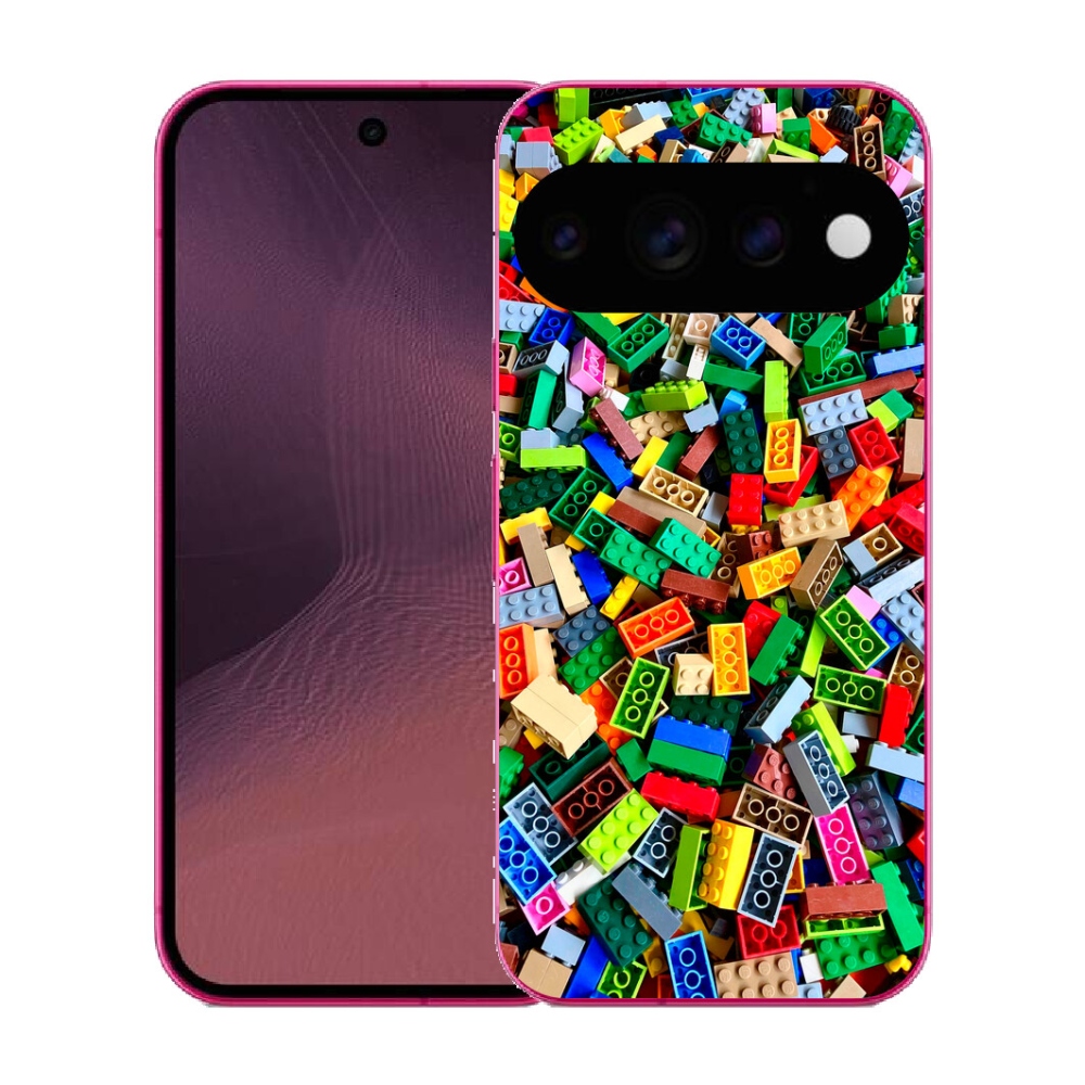 Gélový kryt mmCase na Google Pixel 11 - farebné stavebné kocky
