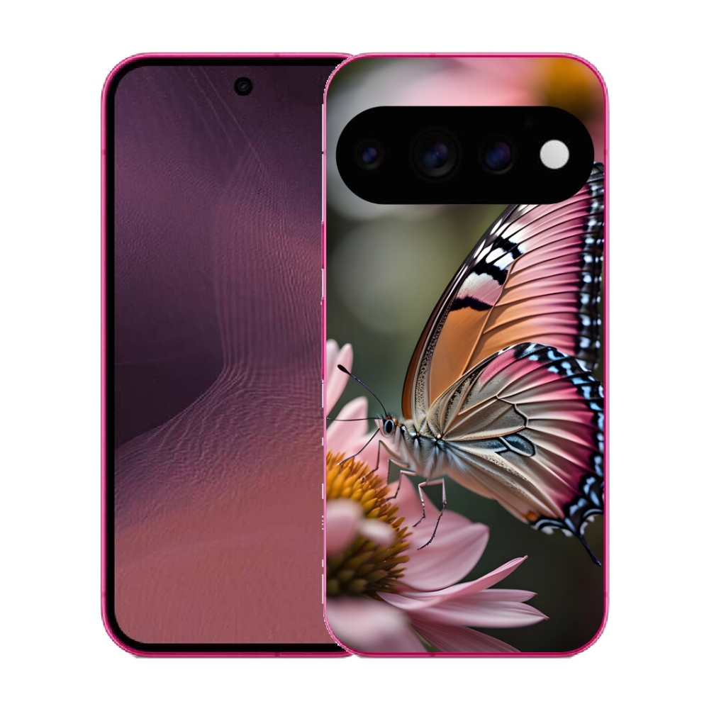 Gélový kryt mmCase na Google Pixel 11 - farebný motýľ