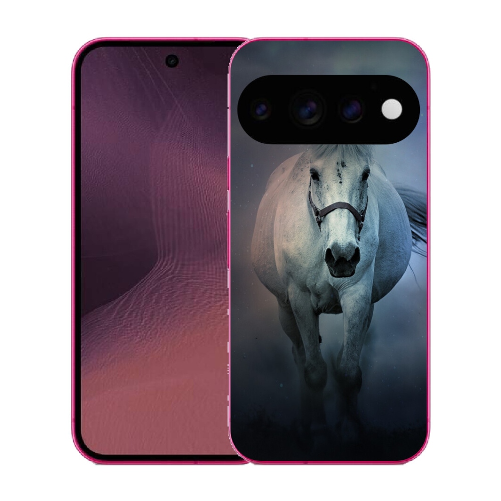 Gélový kryt mmCase na Google Pixel 11 - bežiaci biely kôň
