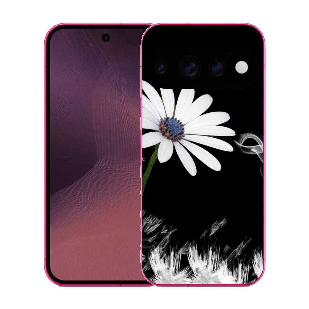 Gélový kryt mmCase na Google Pixel 11 - biela kvetina