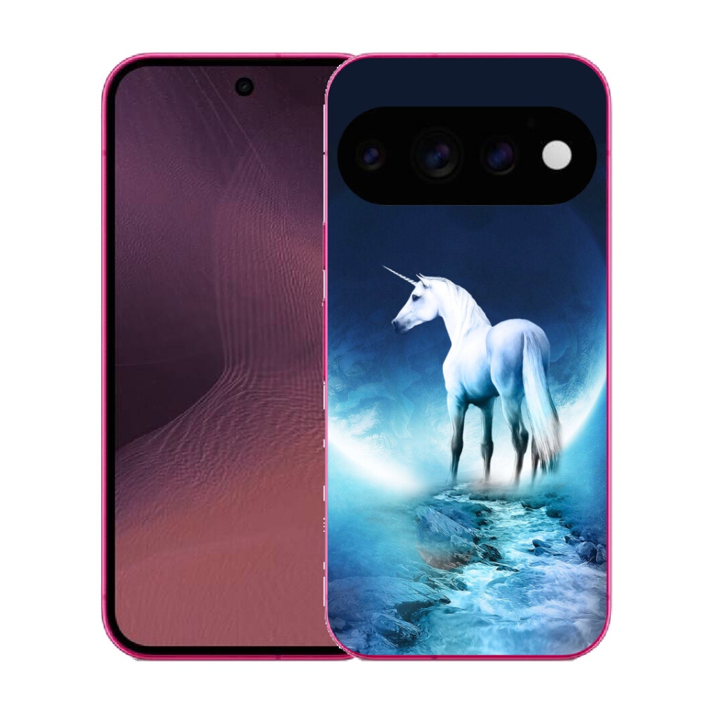 Gélový kryt mmCase na Google Pixel 11 - biely jednorožec