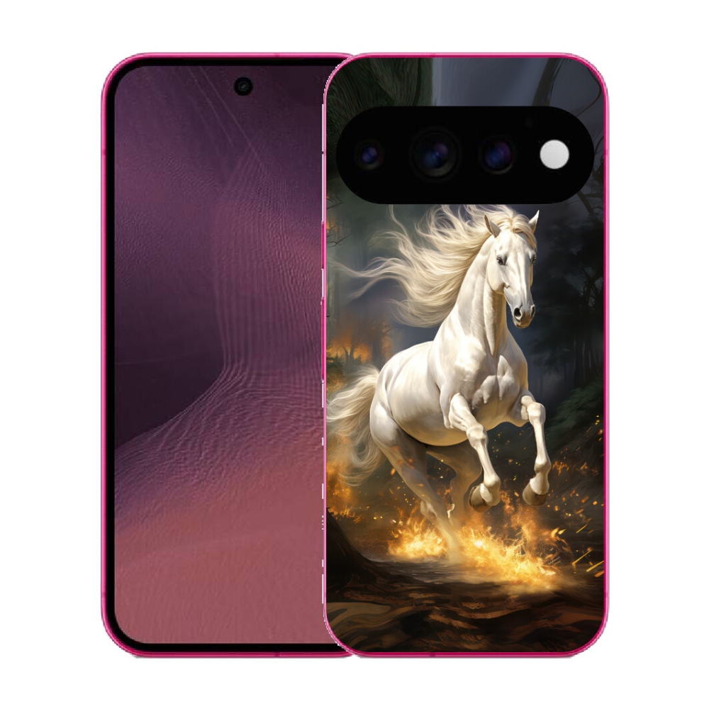 Gélový kryt mmCase na Google Pixel 11 - biely kôň 2