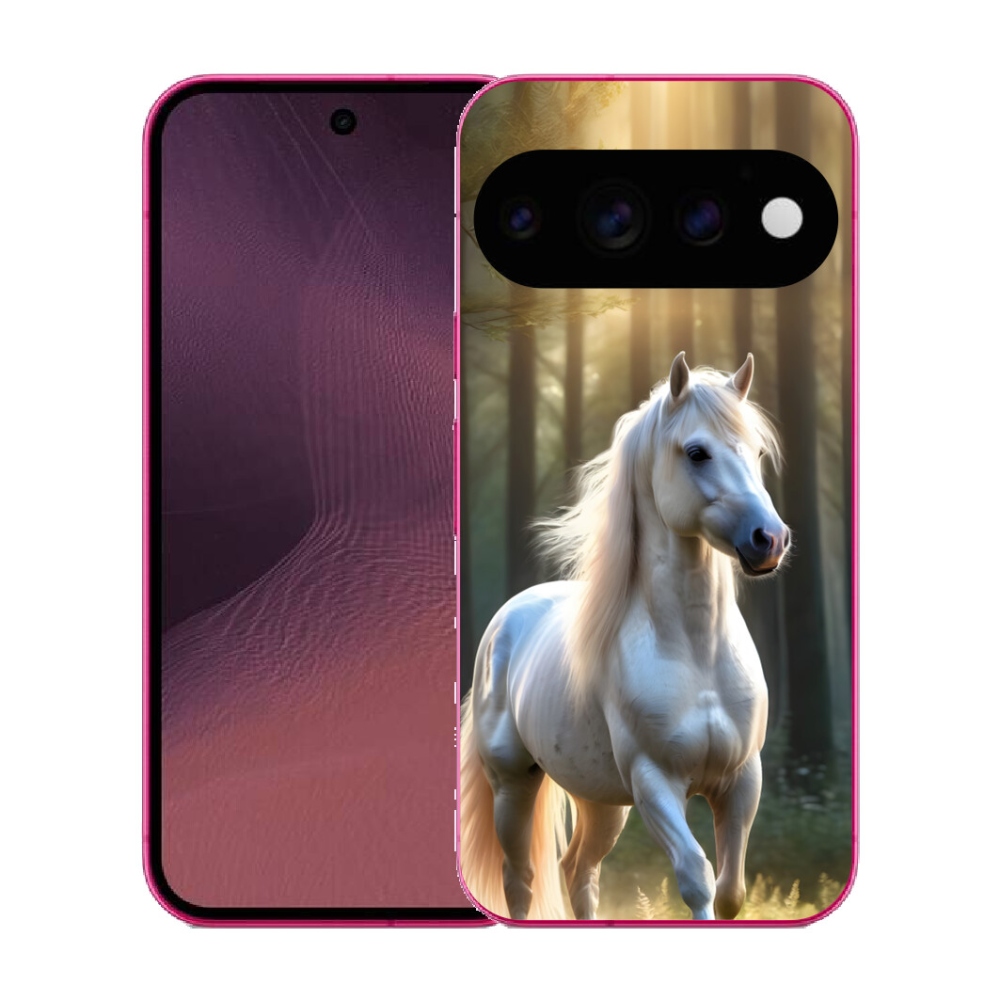 Gélový kryt mmCase na Google Pixel 11 - biely kôň 3