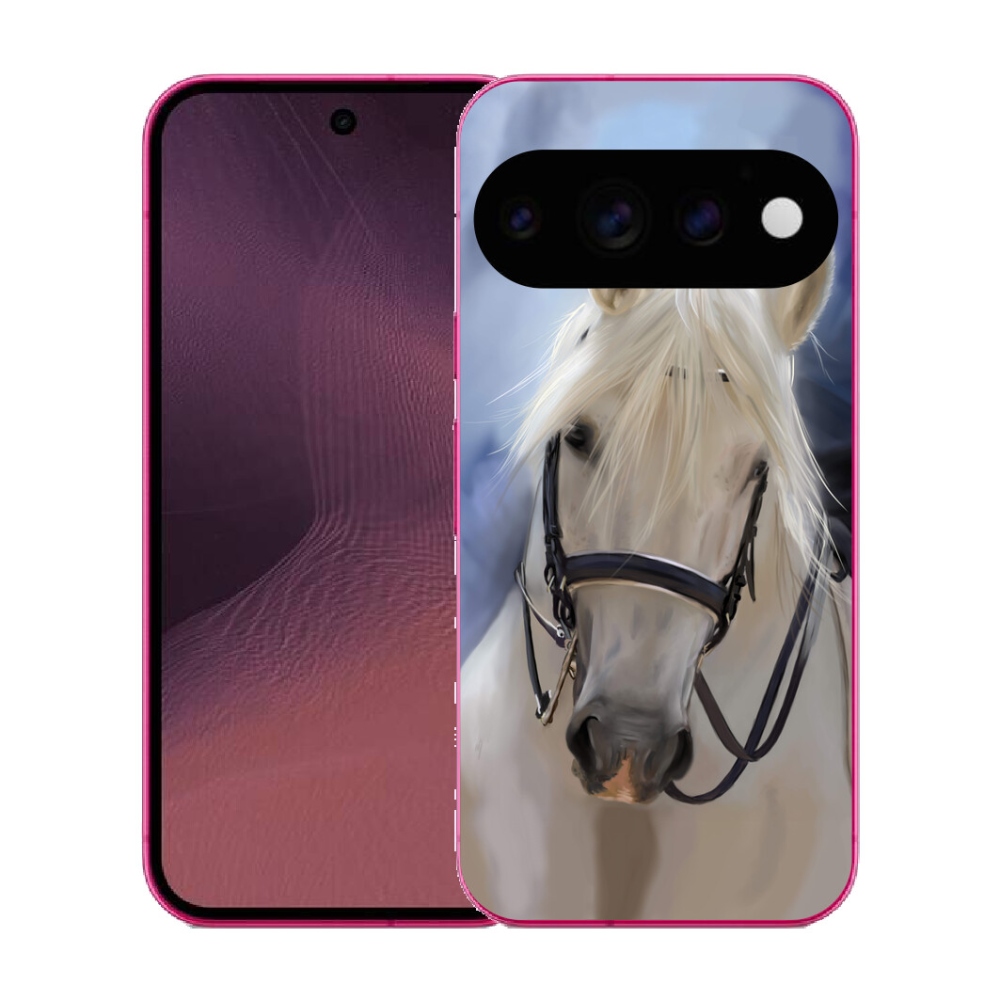 Gélový kryt mmCase na Google Pixel 11 - biely kôň