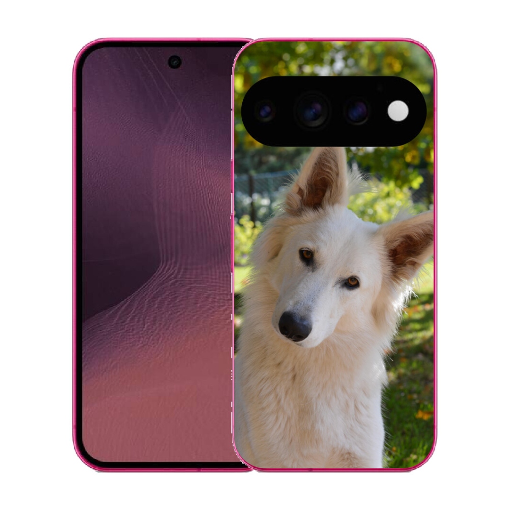 Gélový kryt mmCase na Google Pixel 11 - biely švajčiarsky ovčiak 1