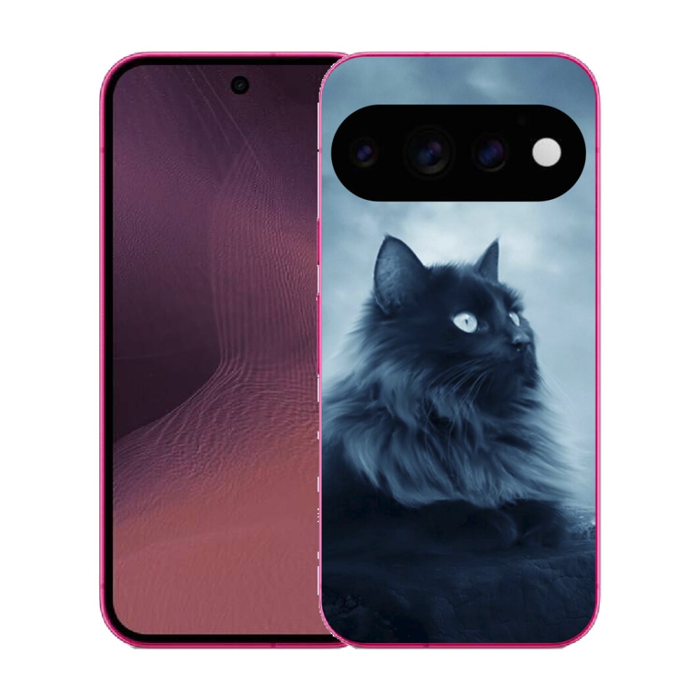Gélový kryt mmCase na Google Pixel 11 - čierna mačka 1