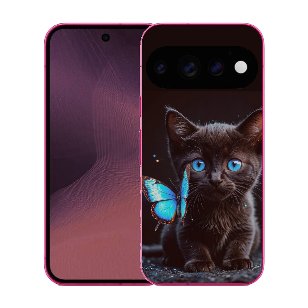 Gélový kryt mmCase na Google Pixel 11 - čierne mačiatko 3