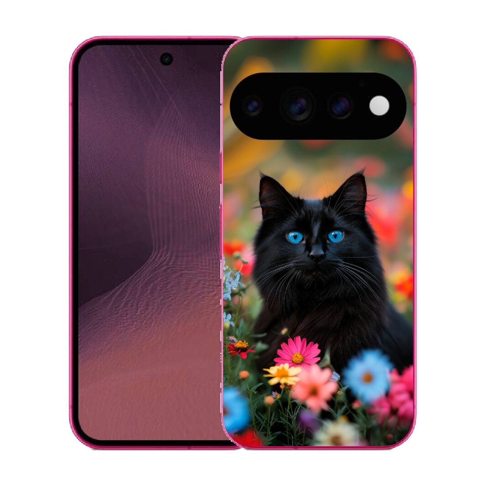 Gélový kryt mmCase na Google Pixel 11 - čierne mačiatko 4