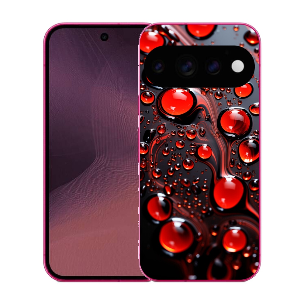 Gélový kryt mmCase na Google Pixel 11 - červené kvapky 2