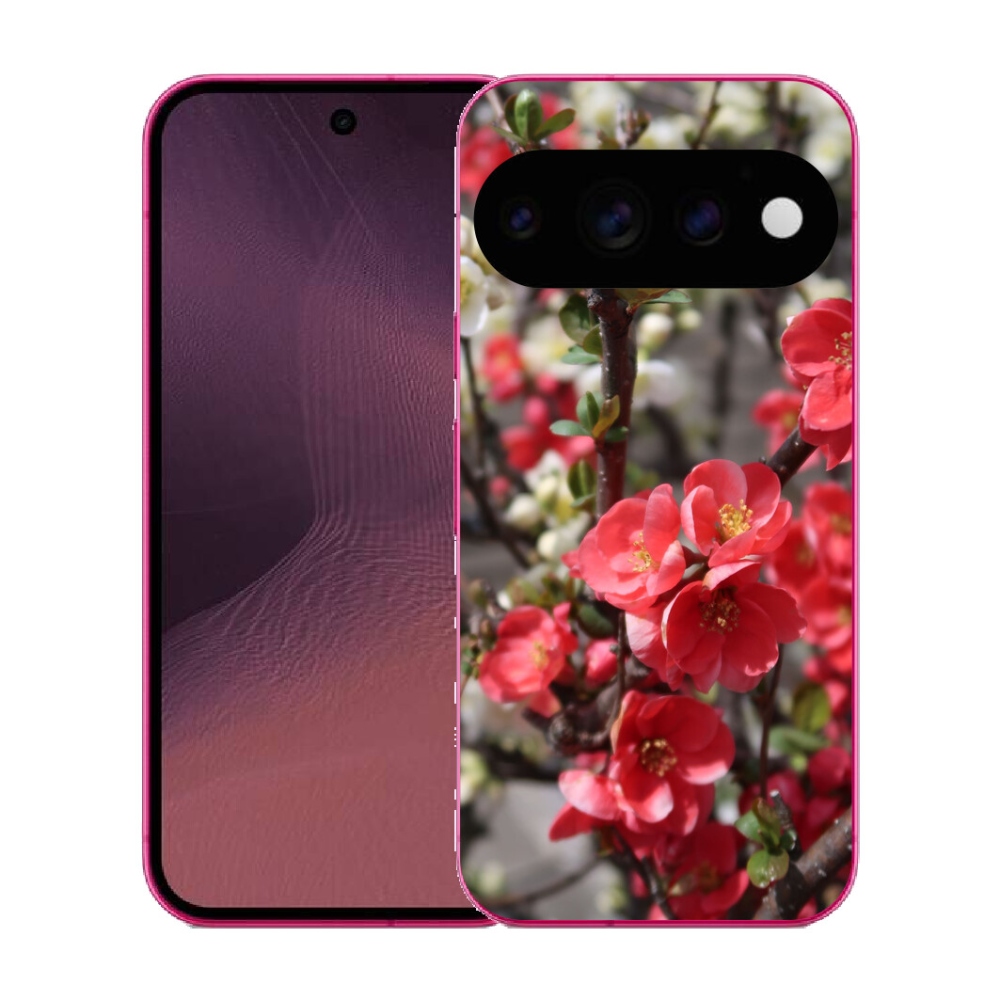 Gélový kryt mmCase na Google Pixel 11 - červené kvety