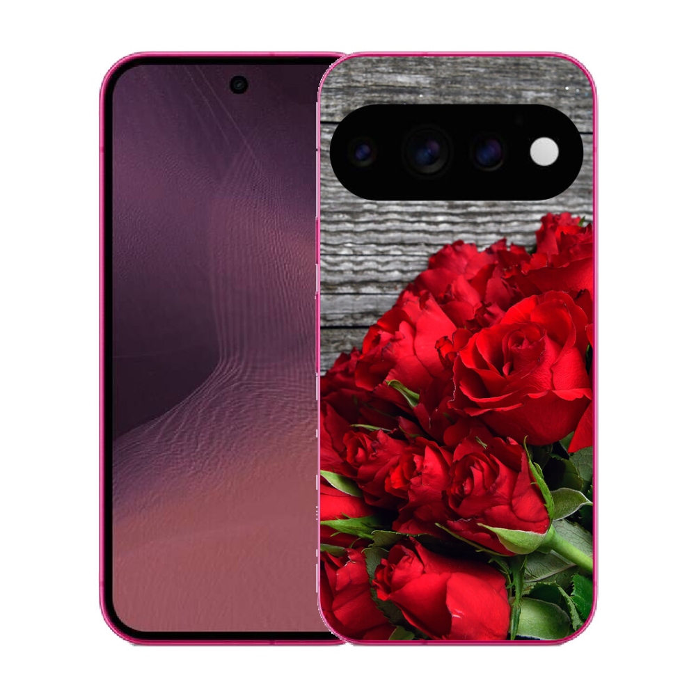 Gélový kryt mmCase na Google Pixel 11 - červené ruže