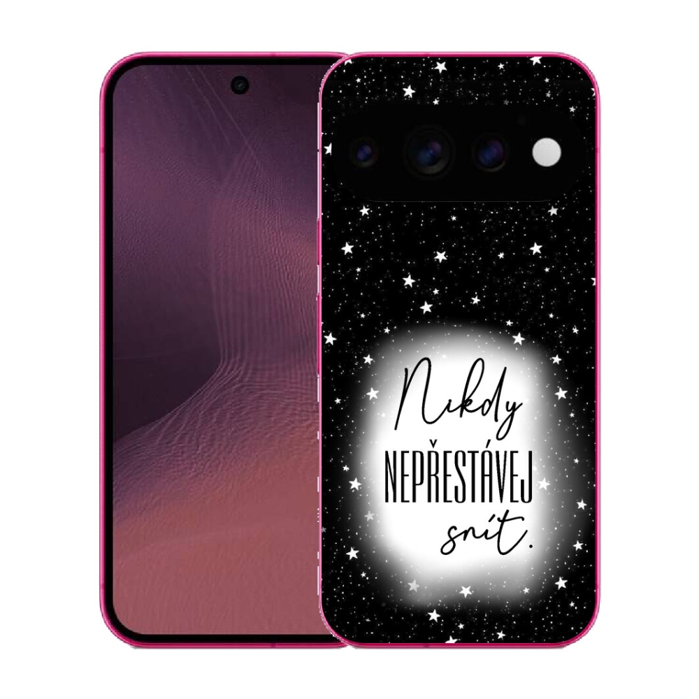 Gélový kryt mmCase na Google Pixel 11 - citát 1 bieločierne pozadie