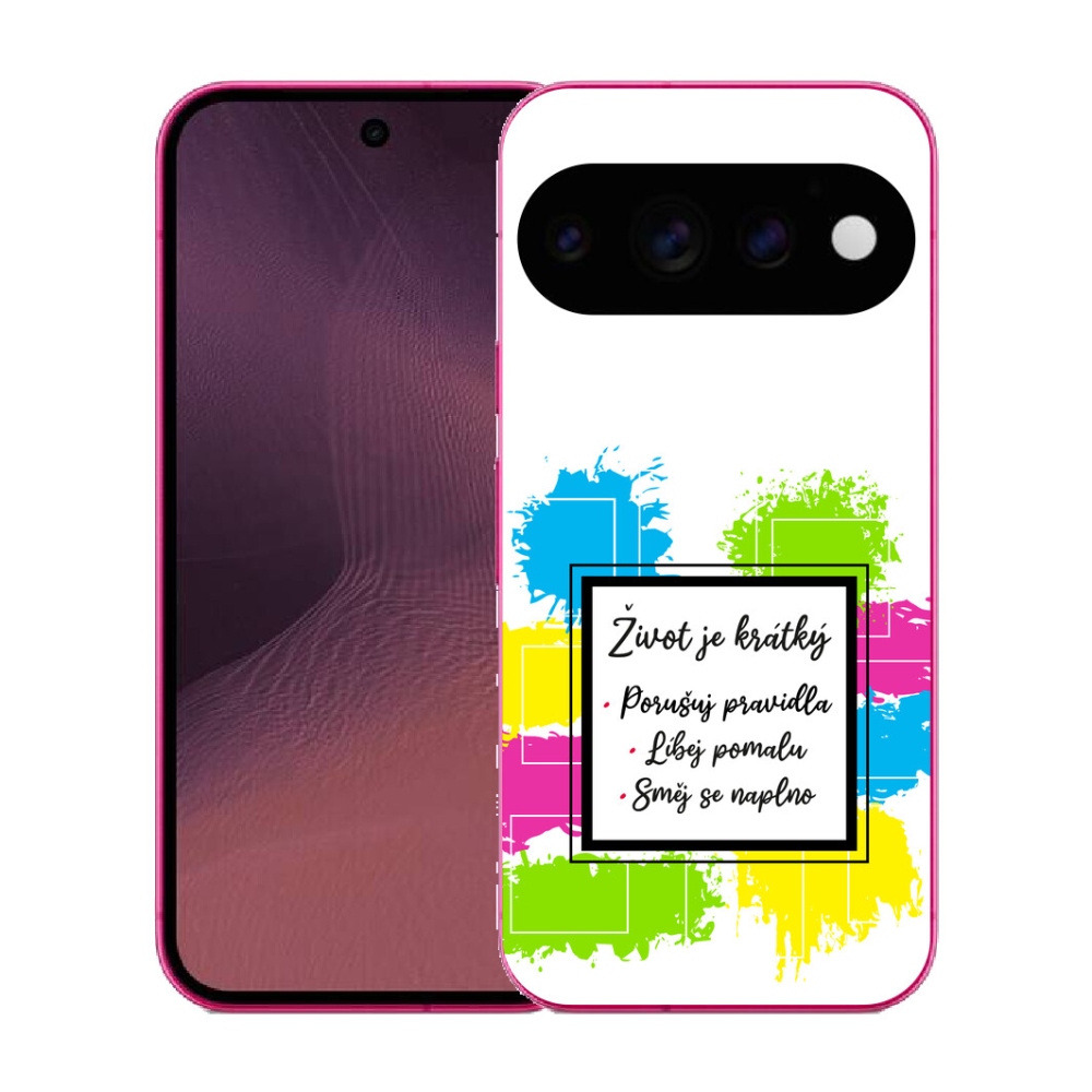 Gélový kryt mmCase na Google Pixel 11 - citát 5 biele pozadie