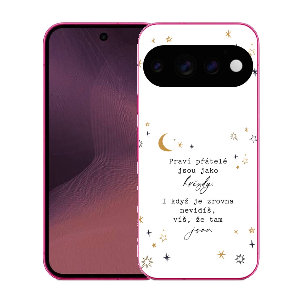 Gélový kryt mmCase na Google Pixel 11 - citát 6 biele pozadie