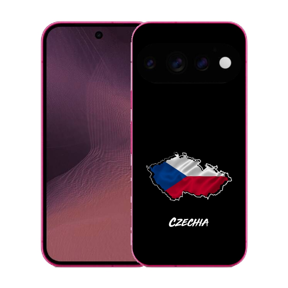 Gélový kryt mmCase na Google Pixel 11 - Slovakia čierne pozadie