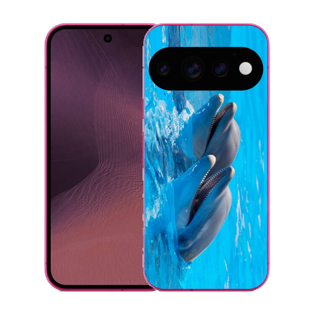Gélový kryt mmCase na Google Pixel 11 - delfíny