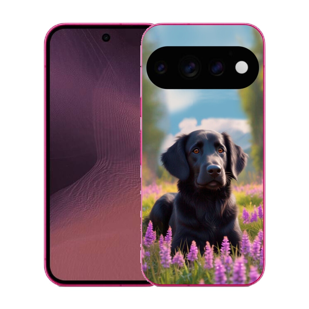 Gélový kryt mmCase na Google Pixel 11 - elegantný čierny retriever