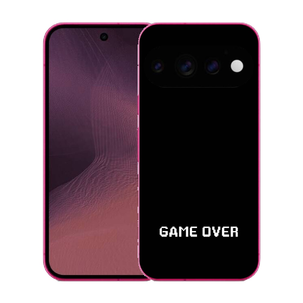 Gélový kryt mmCase na Google Pixel 11 - game over čierne pozadie