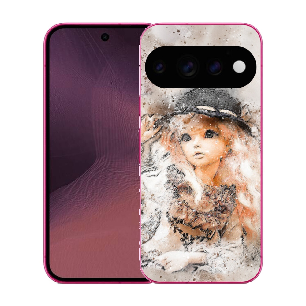 Gélový kryt mmCase na Google Pixel 11 - dievčatko s klobúkom