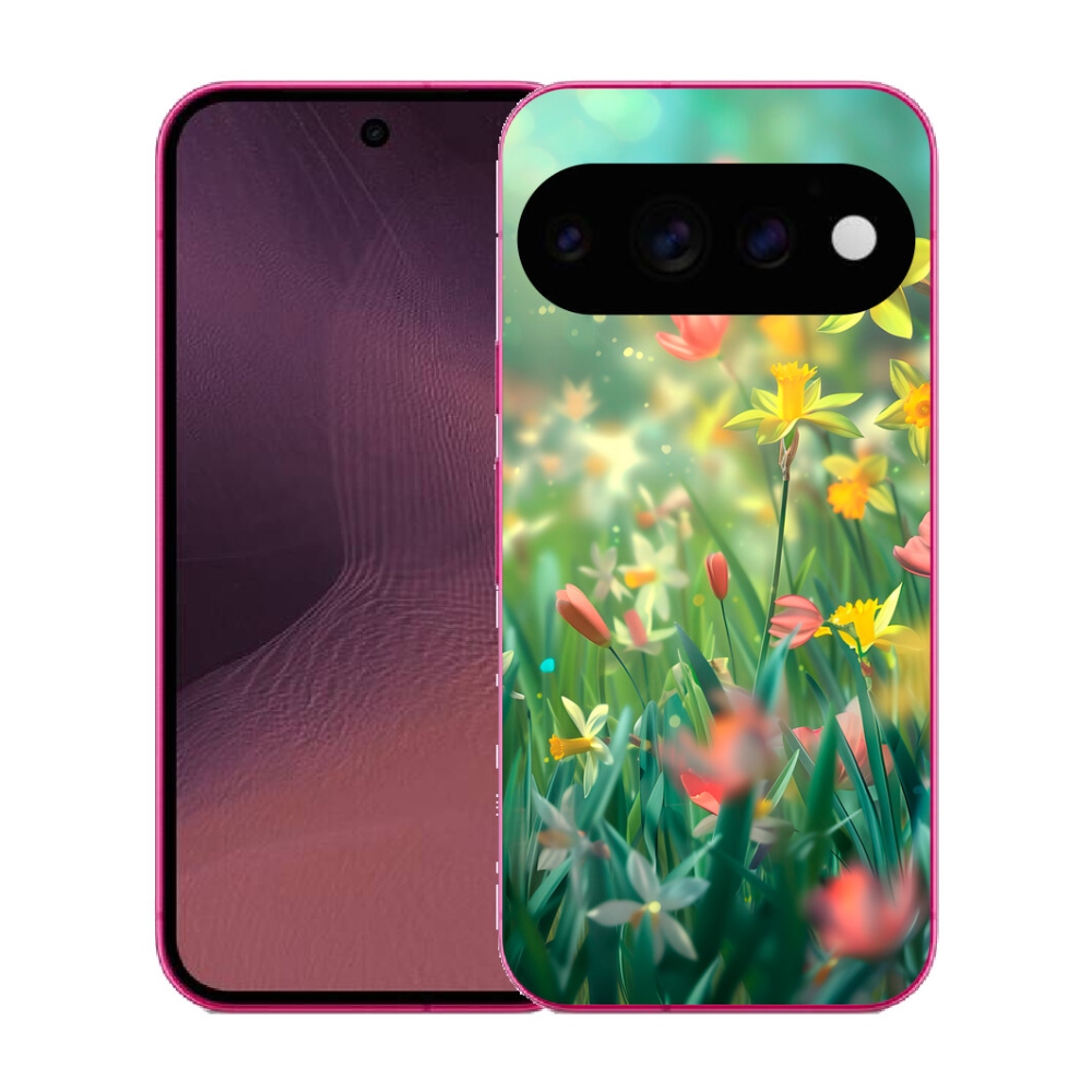 Gélový kryt mmCase na Google Pixel 11 - jarné kvety