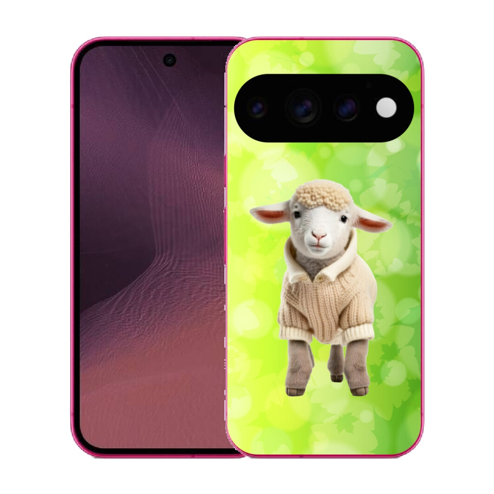 Gélový kryt mmCase na Google Pixel 11 - jahňa vo svetri