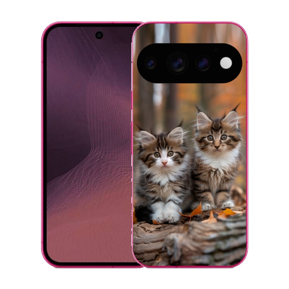 Gélový kryt mmCase na Google Pixel 11 - mačacie duo 3
