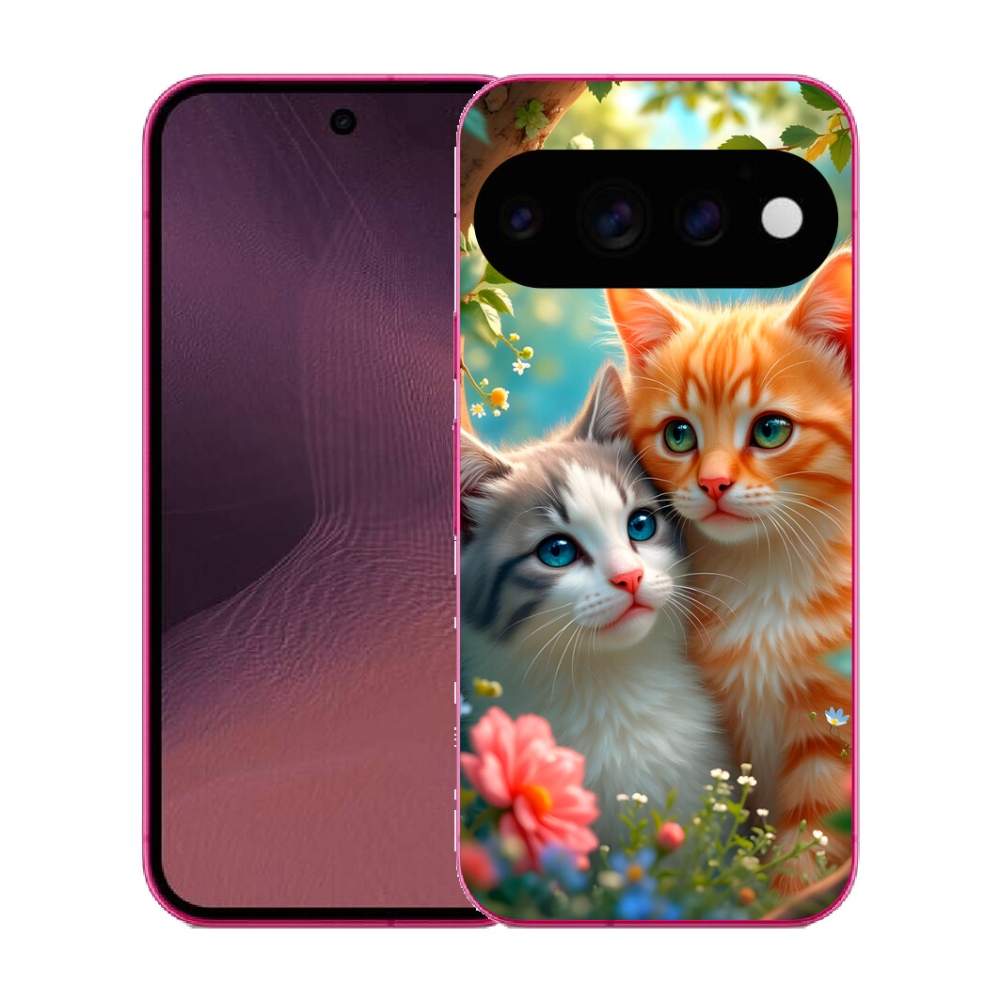 Gélový kryt mmCase na Google Pixel 11 - mačacia láska 2