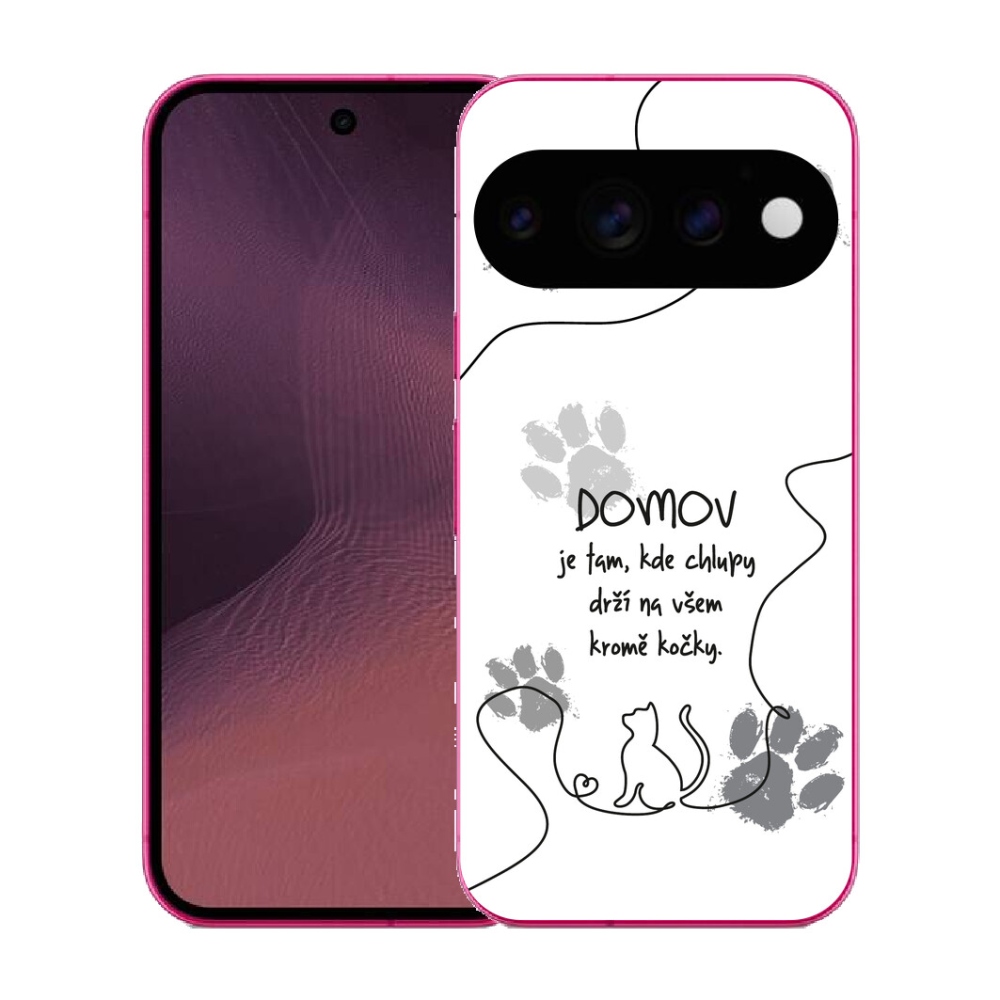 Gélový kryt mmCase na Google Pixel 11 - mačacie motív biele pozadie