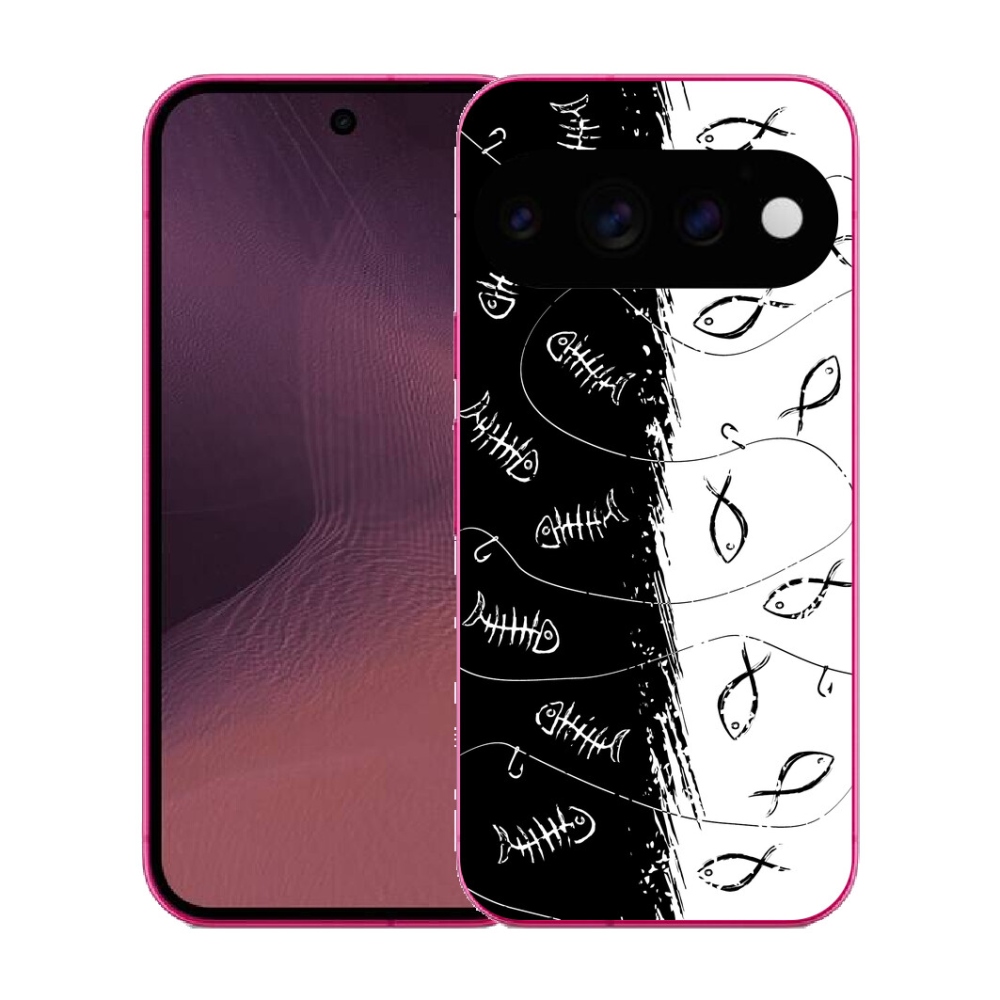 Gélový kryt mmCase na Google Pixel 11 - kostry a rybky