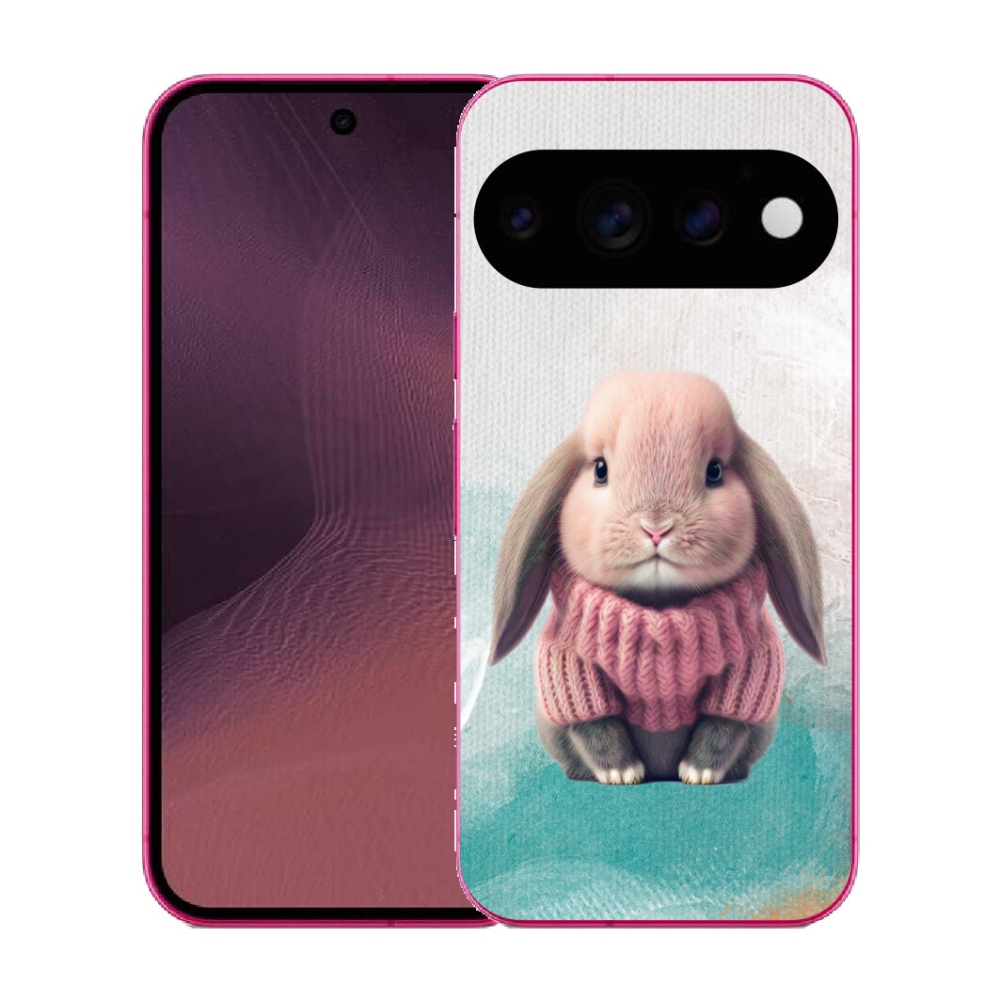 Gélový kryt mmCase na Google Pixel 11 - zajačik vo svetri