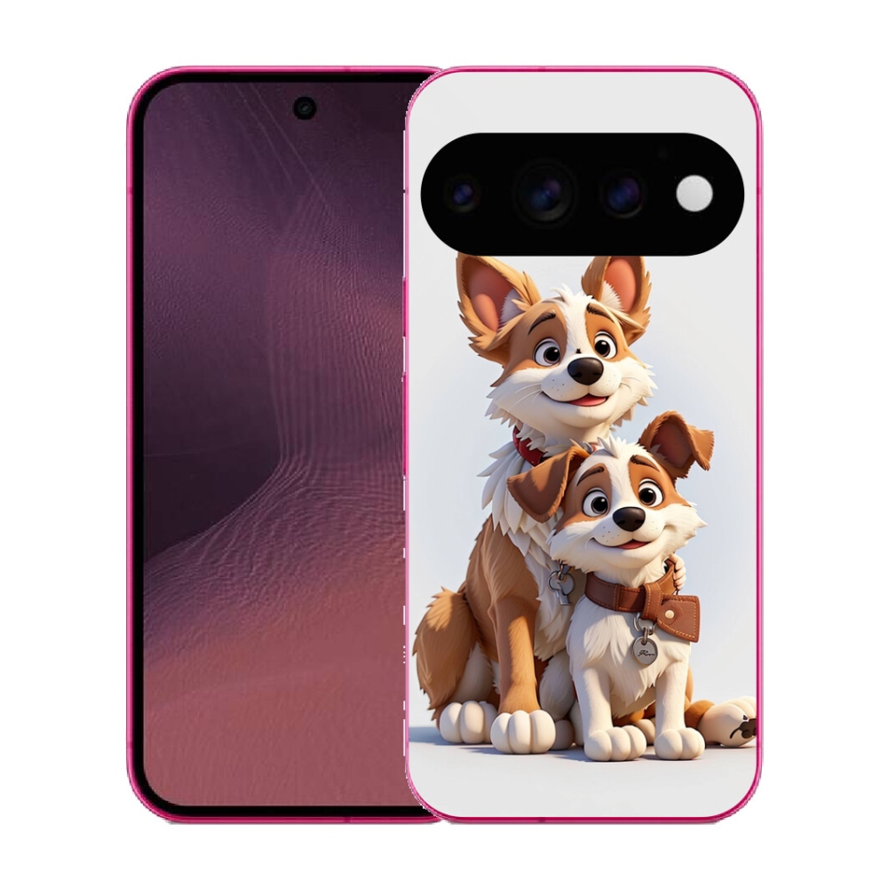 Gélový kryt mmCase na Google Pixel 11 - kreslenie psy
