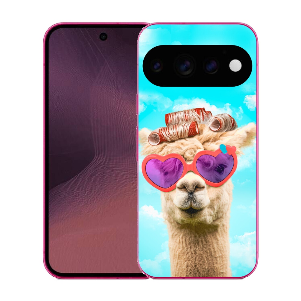 Gélový kryt mmCase na Google Pixel 11 - lama s okuliarmi