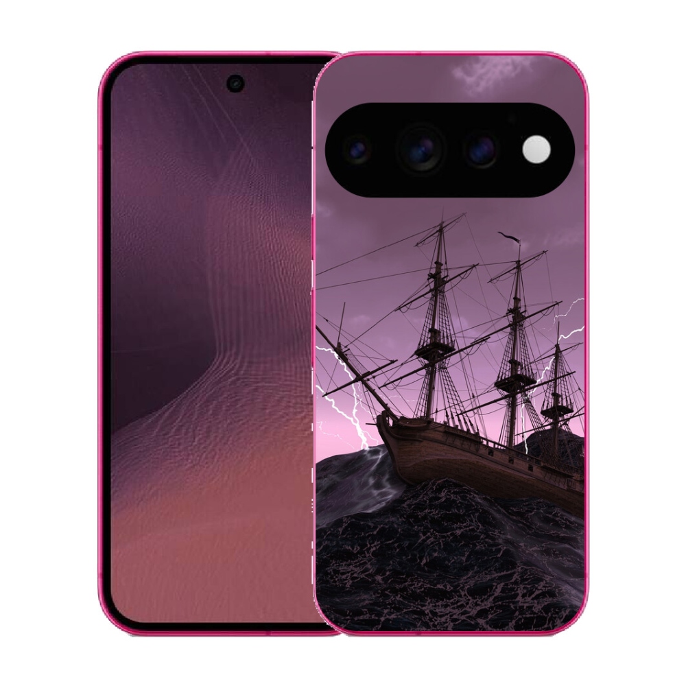 Gélový kryt mmCase na Google Pixel 11 - loď v búrke