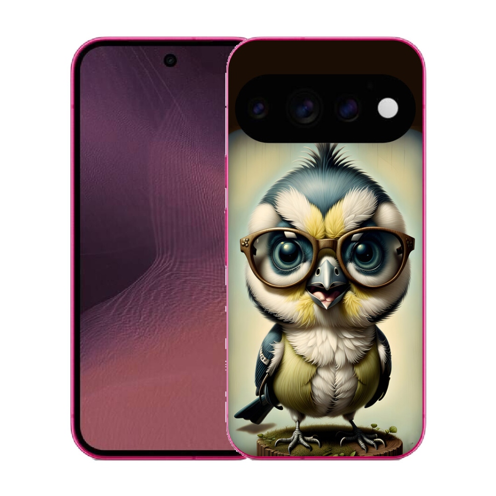 Gélový kryt mmCase na Google Pixel 11 - mláďa s okuliarmi