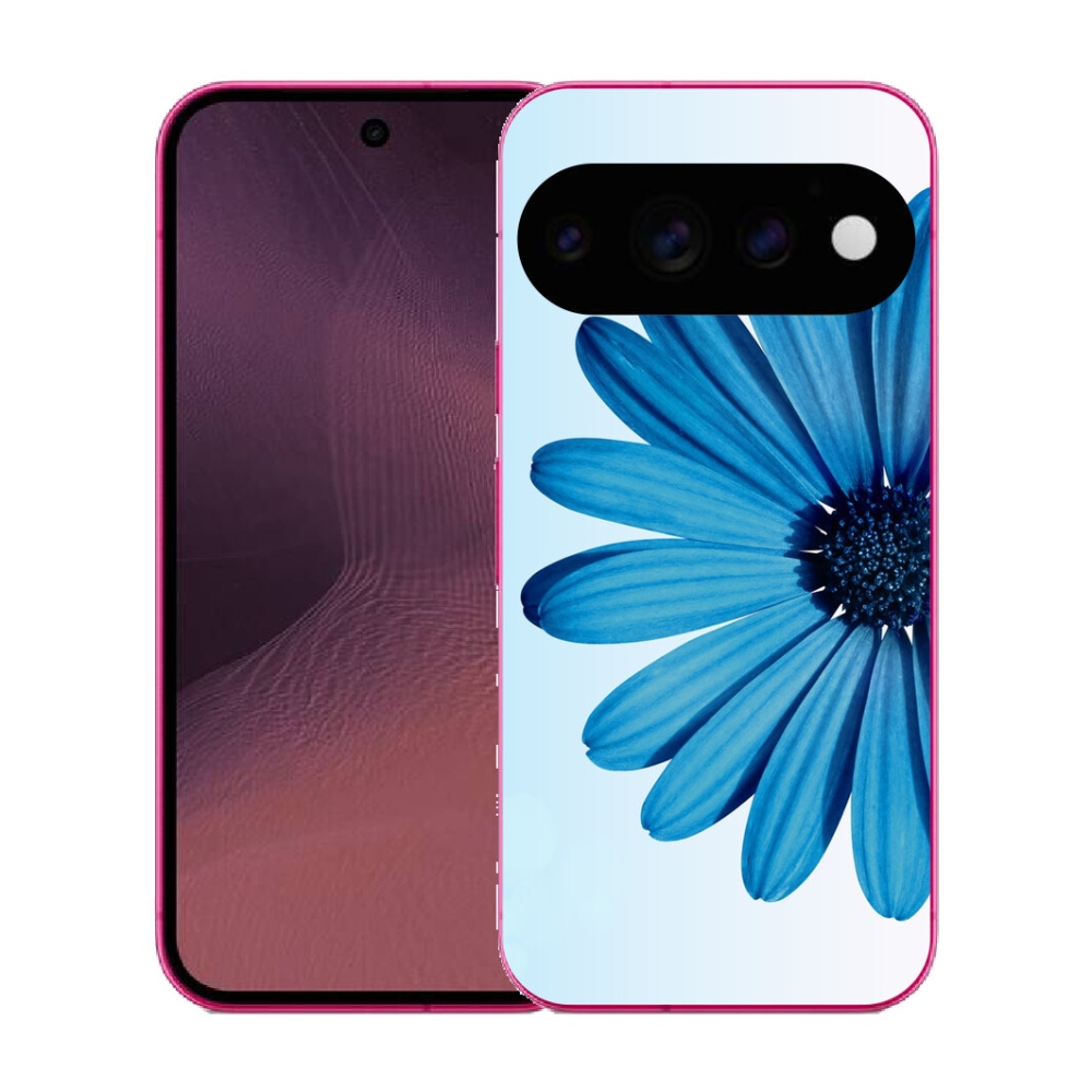 Gélový kryt mmCase na Google Pixel 11 - modrá margaréta