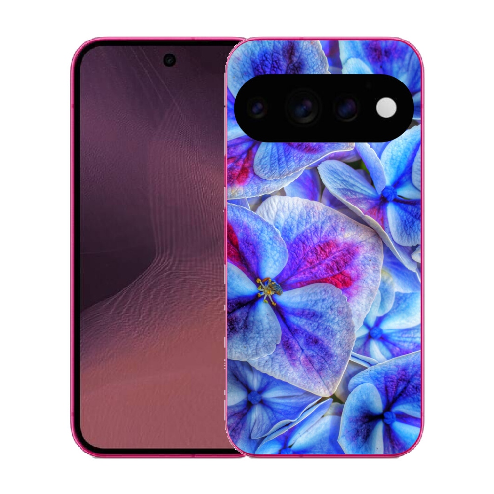 Gélový kryt mmCase na Google Pixel 11 - modré kvety 1