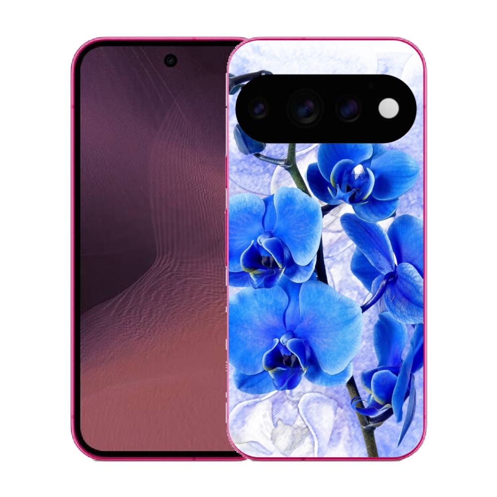 Gélový kryt mmCase na Google Pixel 11 - modré kvety