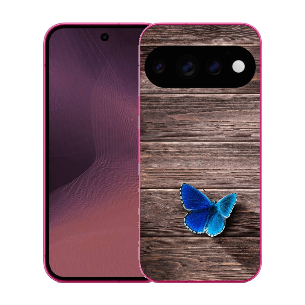 Gélový kryt mmCase na Google Pixel 11 - modrý motýľ 1