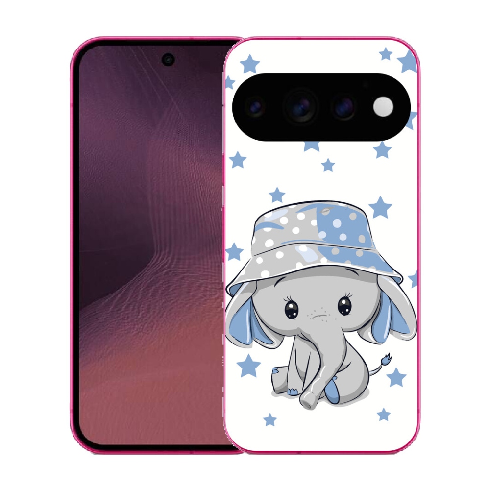 Gélový kryt mmCase na Google Pixel 11 - modrý slon