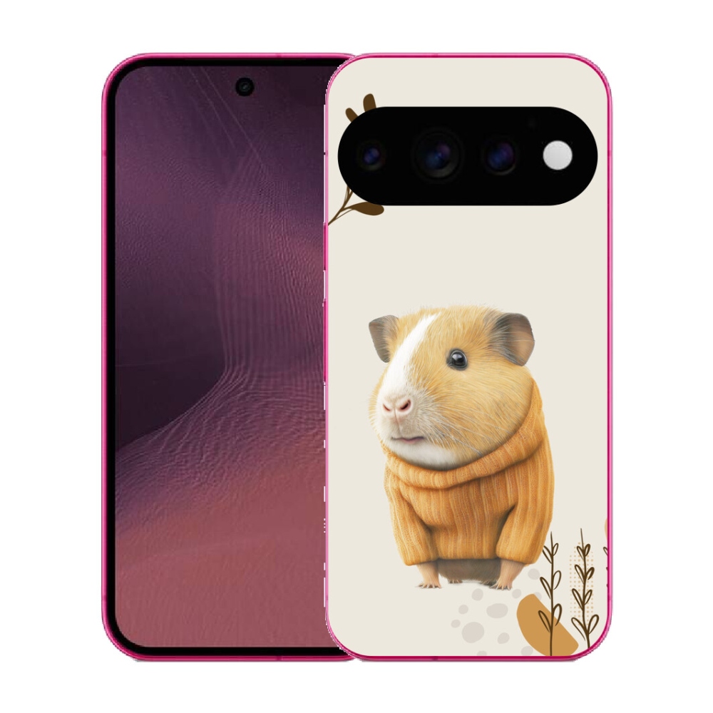 Gélový kryt mmCase na Google Pixel 11 - morča vo svetri