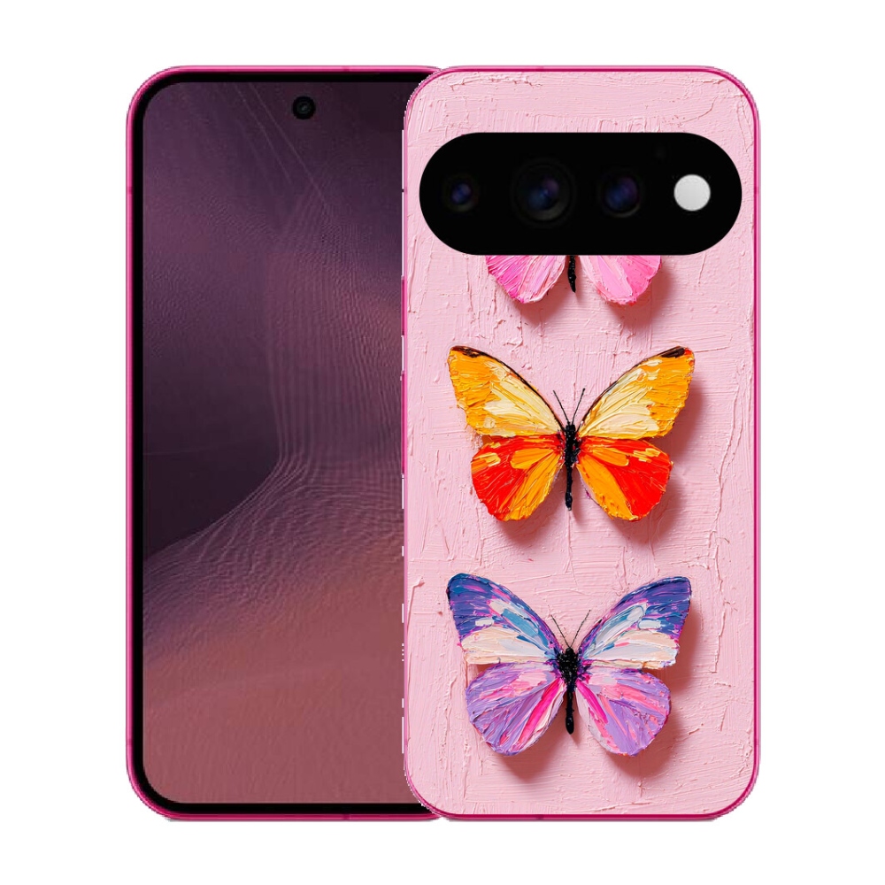 Gélový kryt mmCase na Google Pixel 11 - motýlia trojica