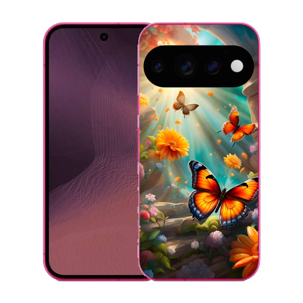 Gélový kryt mmCase na Google Pixel 11 - motýlia záhrada 2
