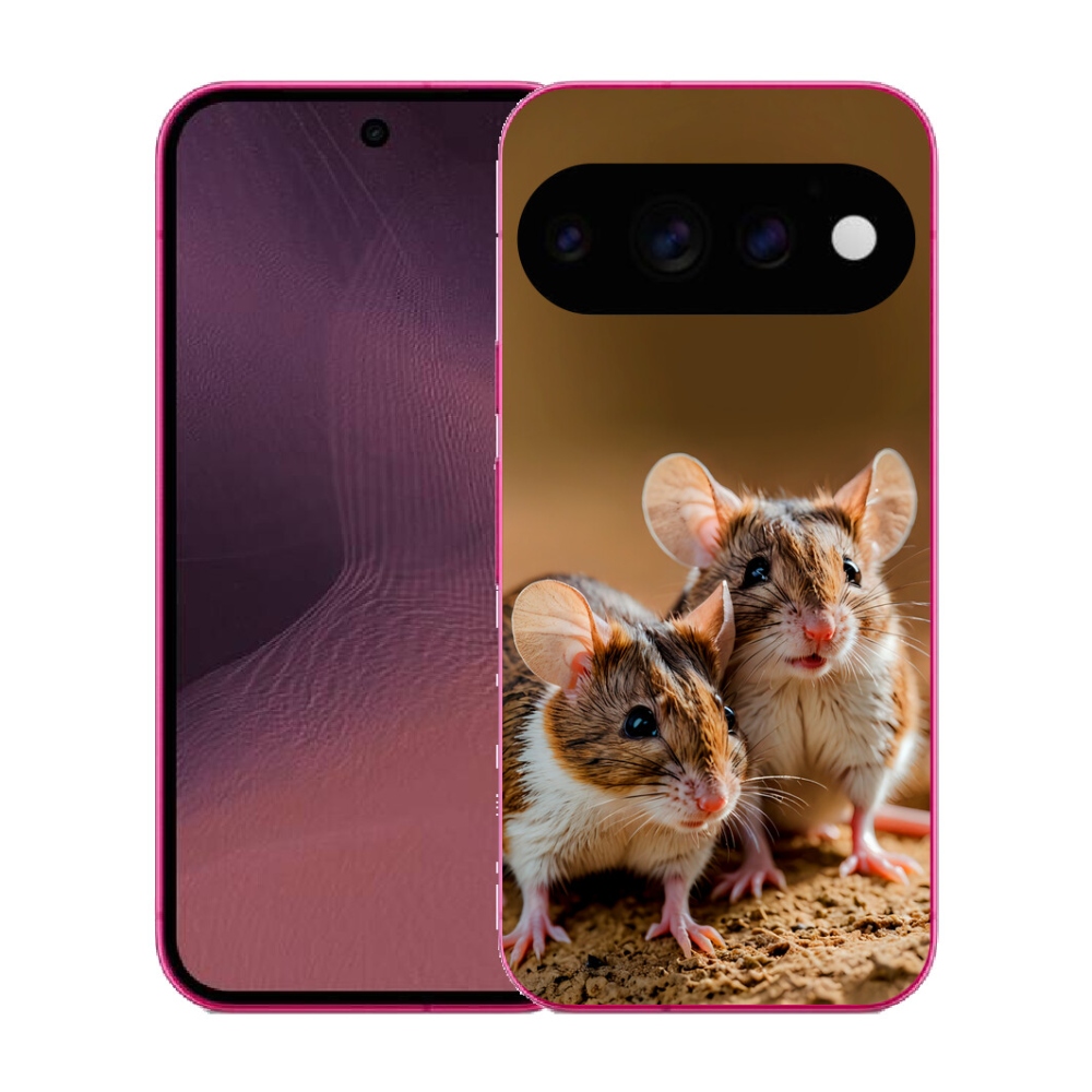 Gélový kryt mmCase na Google Pixel 11 - myší duo